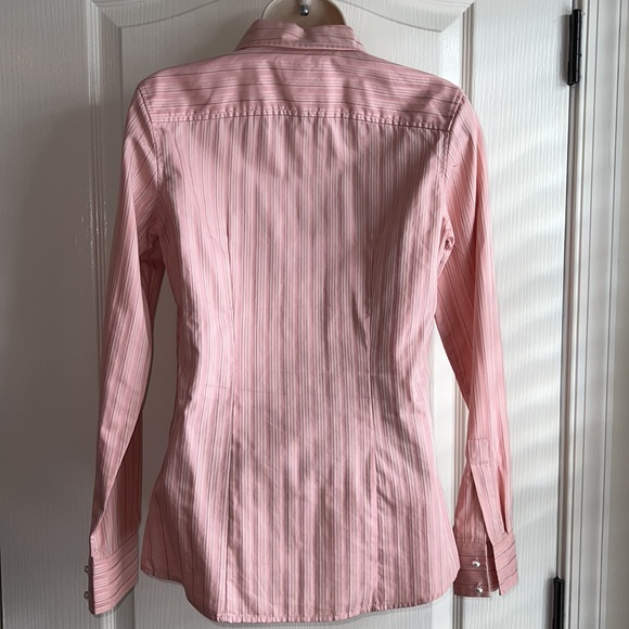 Banana Republic Pink Striped Blouse - Picture 5 of 9